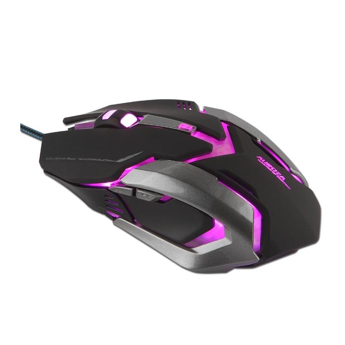 Mysz przewodowa, E-blue Auroza Gaming, czarna, optyczna, 4000DPI, e-box