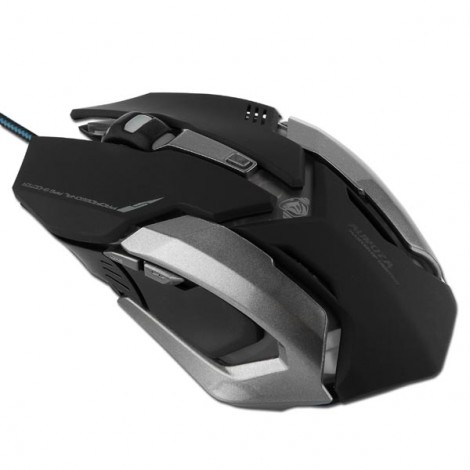 Mysz przewodowa, E-blue Auroza Gaming, czarna, optyczna, 4000DPI, e-box Mysz przewodowa, E-blue Auroza Gaming, czarna, optyczna, 4000DPI, e-box