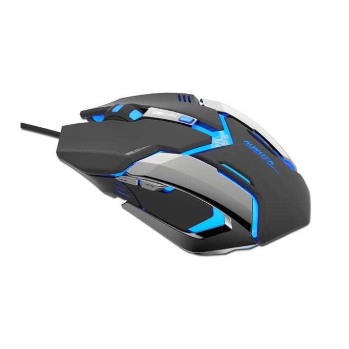 Mysz przewodowa, E-blue Auroza Gaming, czarna, optyczna, 4000DPI