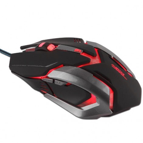Mysz przewodowa, E-blue Auroza Gaming, czarna, optyczna, 4000DPI