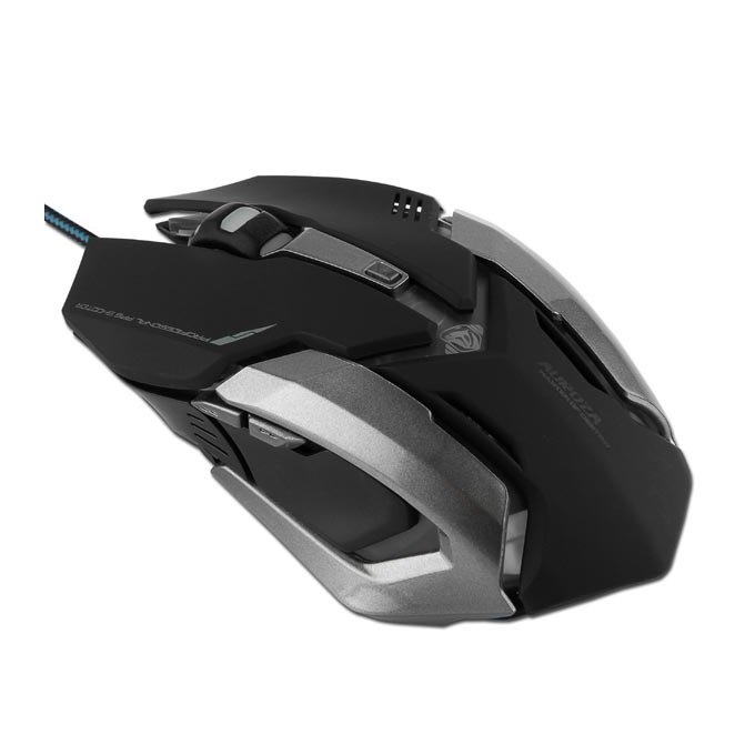 Mysz przewodowa, E-blue Auroza Gaming, czarna, optyczna, 4000DPI