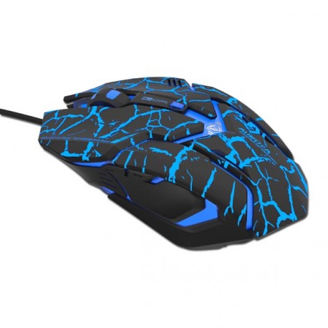 Mysz przewodowa USB, E-blue Auroza Gaming, czarna, optyczna, 4000DPI, e-box