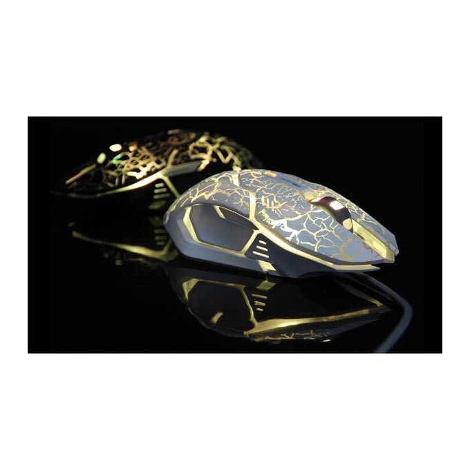 Mysz przewodowa, E-blue Auroza Gaming, biała, optyczna, 4000DPI