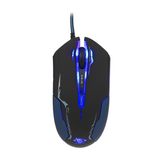 Mysz przewodowa, E-blue Auroza, czarna, optyczna, 3500DPI