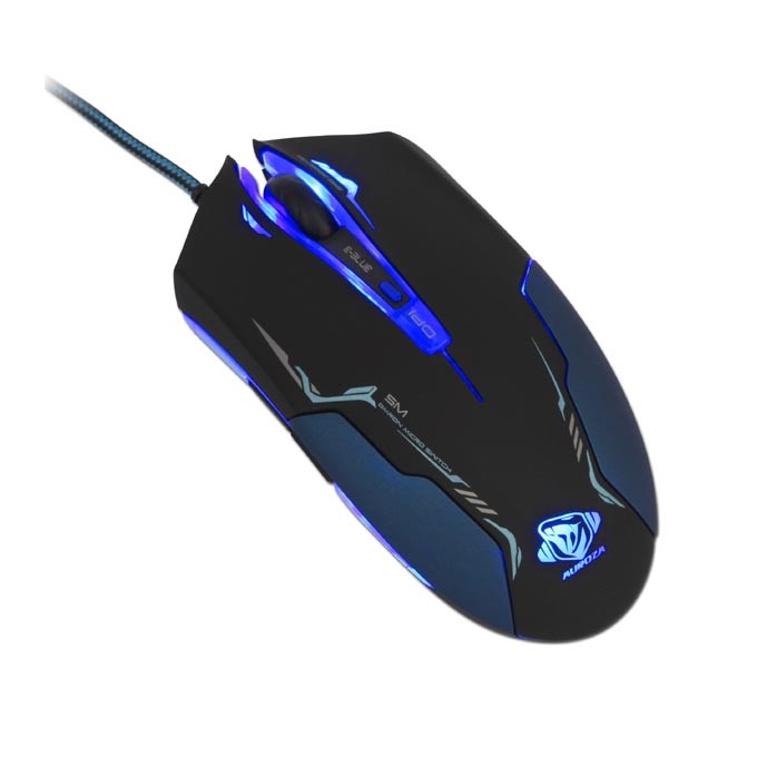 Mysz przewodowa, E-blue Auroza, czarna, optyczna, 3500DPI