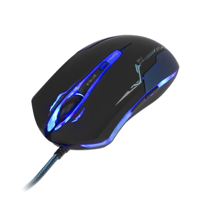 Mysz przewodowa, E-blue Auroza, czarna, optyczna, 3500DPI