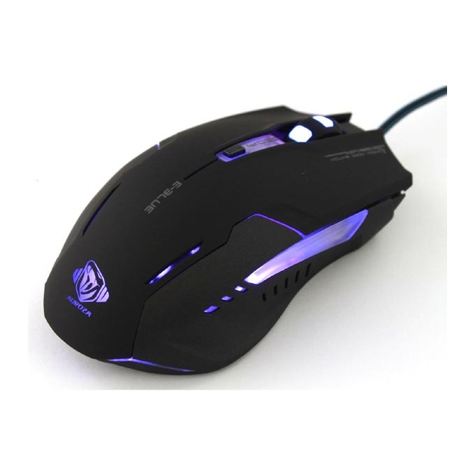 Mysz przewodowa, E-blue Auroza G, czarna, optyczna, 3000DPI