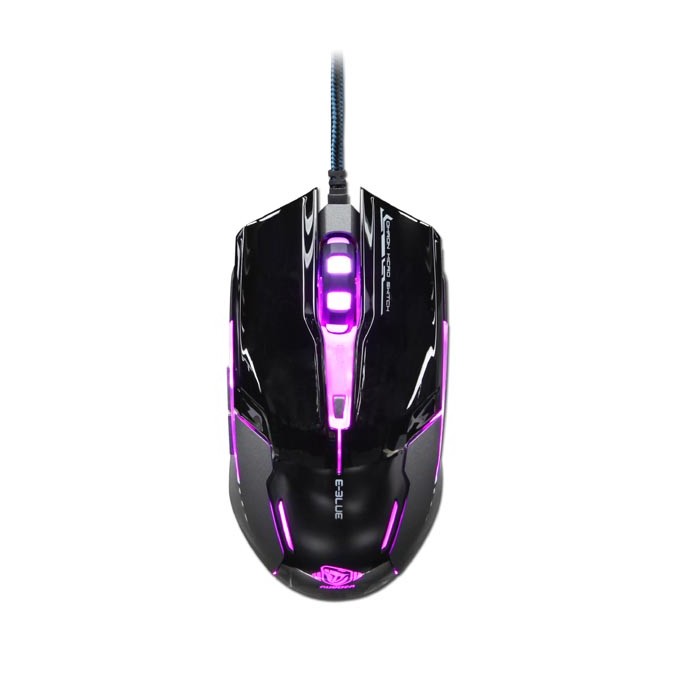 Mysz przewodowa, E-blue Auroza G, czarna, optyczna, 3000DPI