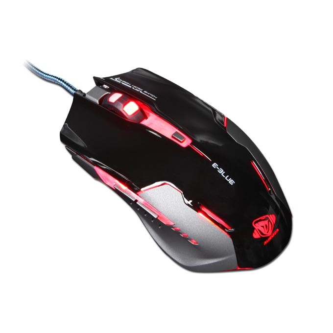 Mysz przewodowa, E-blue Auroza G, czarna, optyczna, 3000DPI