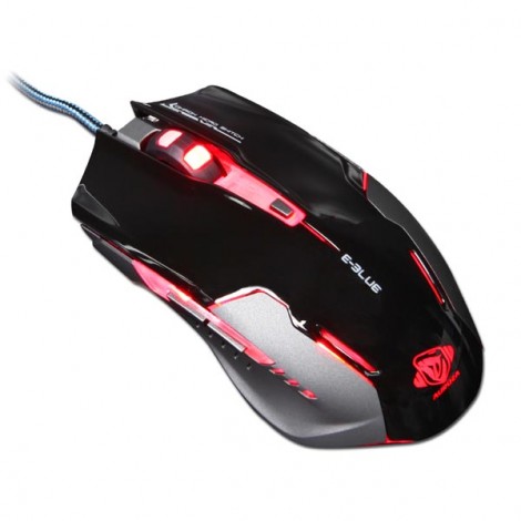 Mysz przewodowa, E-blue Auroza G, czarna, optyczna, 3000DPI