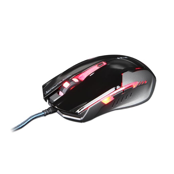 Mysz przewodowa, E-blue Auroza G, czarna, optyczna, 3000DPI