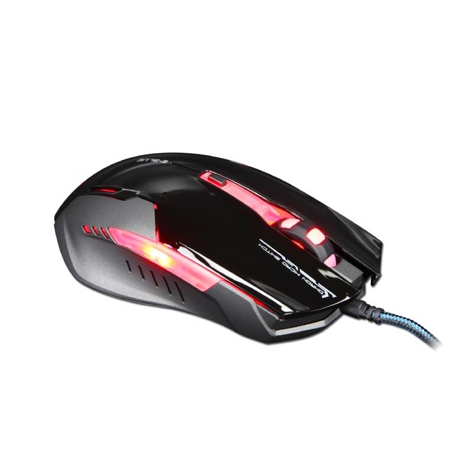 Mysz przewodowa, E-blue Auroza G, czarna, optyczna, 3000DPI