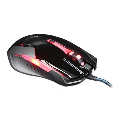 Mysz przewodowa, E-blue Auroza G, czarna, optyczna, 3000DPI