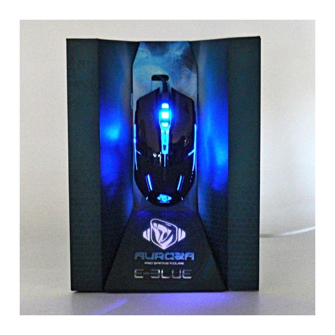 Mysz przewodowa, E-blue Auroza G, czarna, optyczna, 3000DPI