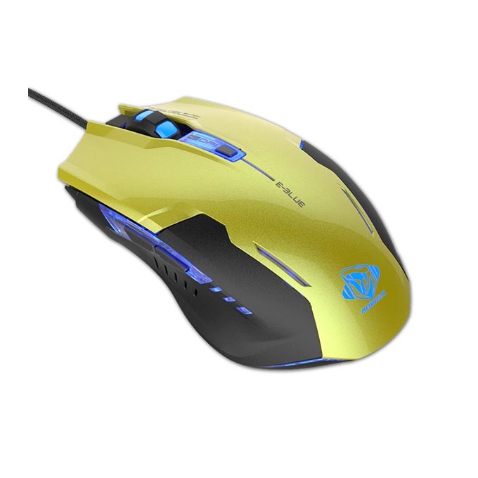Mysz przewodowa, E-blue Auroza G, zielona, optyczna, 3000DPI, EOL