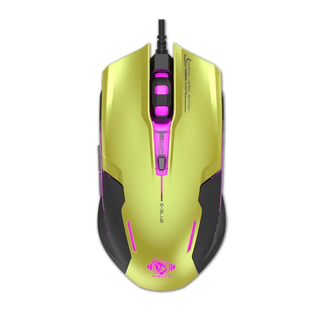 Mysz przewodowa, E-blue Auroza G, zielona, optyczna, 3000DPI, EOL