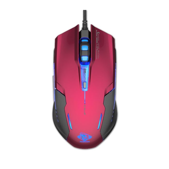 Mysz przewodowa, E-blue Auroza G, czerwona, optyczna, 3000DPI