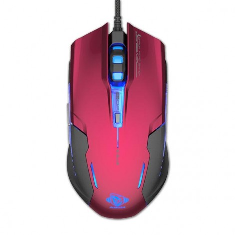 Mysz przewodowa, E-blue Auroza G, czerwona, optyczna, 3000DPI