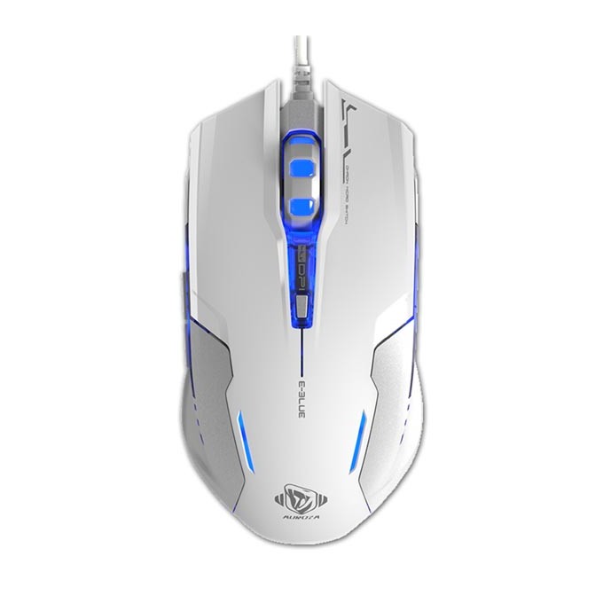 Mysz przewodowa, E-blue Auroza G, biała, optyczna, 3000DPI, EOL