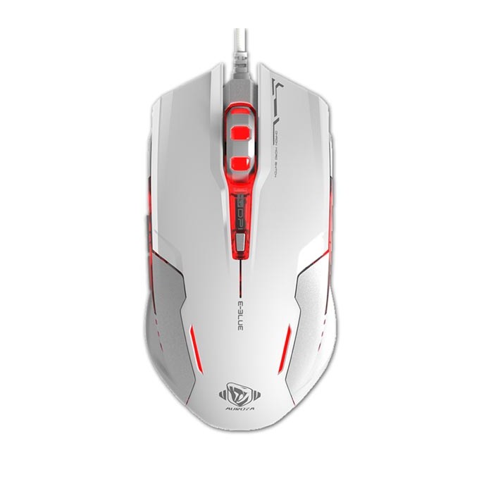 Mysz przewodowa, E-blue Auroza G, biała, optyczna, 3000DPI, EOL