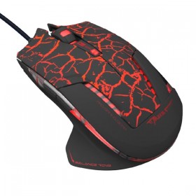 Mysz przewodowa, E-blue Mazer Pro, czarno-czerwona, optyczna, 2500DPI