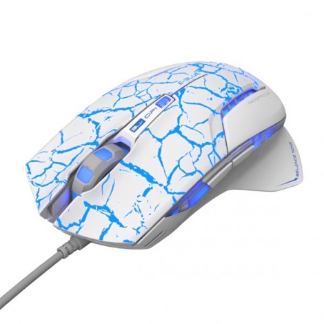 Mysz przewodowa, E-blue Mazer Pro, biało-niebieska, optyczna, 2500DPI, e-box Mysz przewodowa, E-blue Mazer Pro, biało-niebieska, optyczna, 2500DPI, e-box