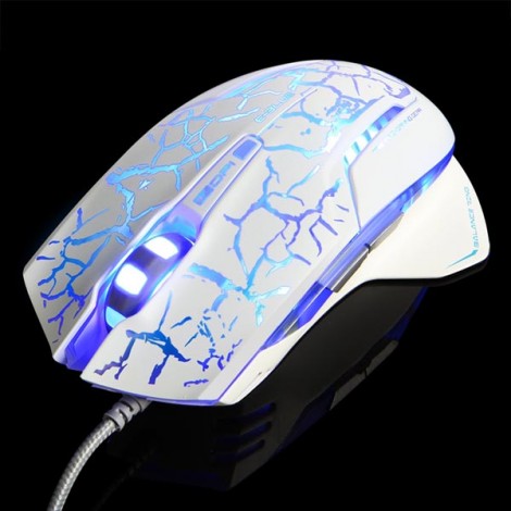 Mysz przewodowa, E-blue Mazer Pro, biało-niebieska, optyczna, 2500DPI, e-box Mysz przewodowa, E-blue Mazer Pro, biało-niebieska, optyczna, 2500DPI, e-box