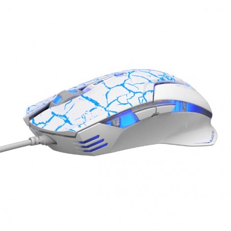 Mysz przewodowa, E-blue Mazer Pro, biało-niebieska, optyczna, 2500DPI Mysz przewodowa, E-blue Mazer Pro, biało-niebieska, optyczna, 2500DPI