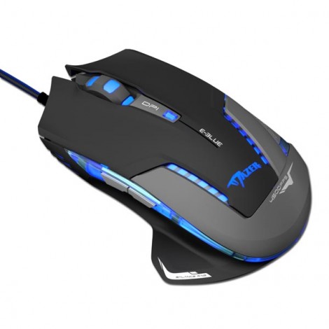 Mysz przewodowa USB, E-blue Mazer Pro, czarna, optyczna, 2500DPI
