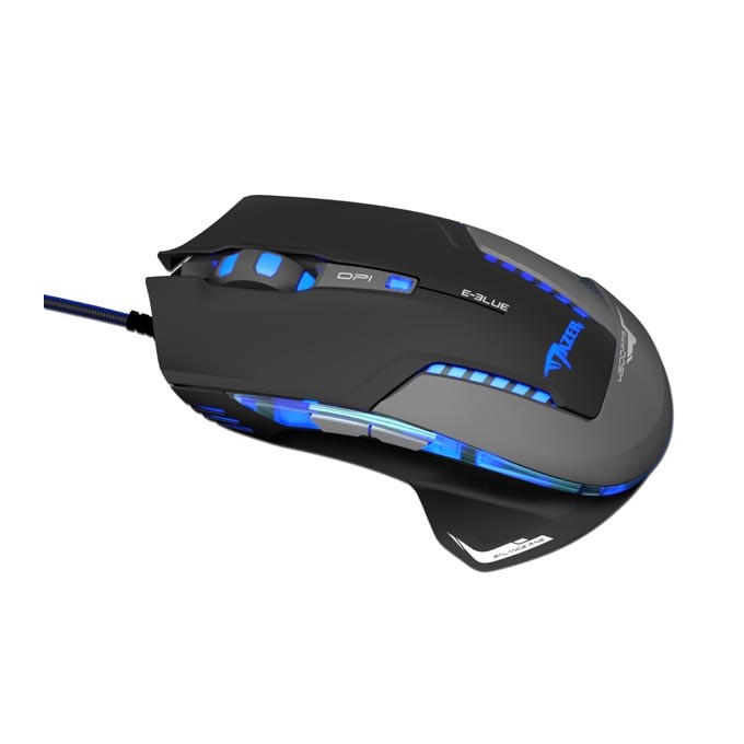 Mysz przewodowa USB, E-blue Mazer Pro, czarna, optyczna, 2500DPI