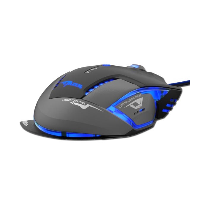Mysz przewodowa USB, E-blue Mazer Pro, czarna, optyczna, 2500DPI