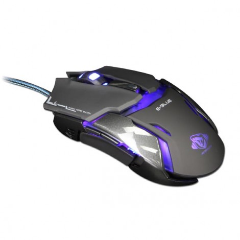 Mysz przewodowa USB, E-blue Auroza Type IM, czarna, optyczna, 4000DPI