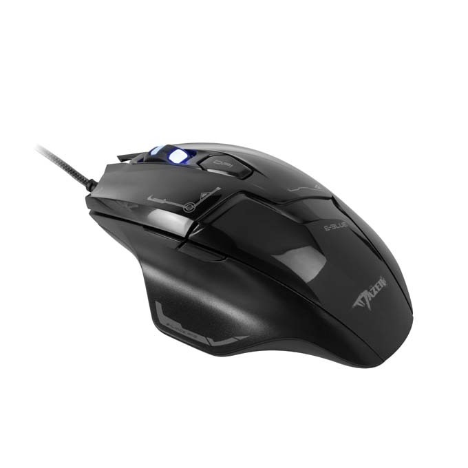 Mysz przewodowa, E-blue Mazer, czarna, optyczna, 2500DPI