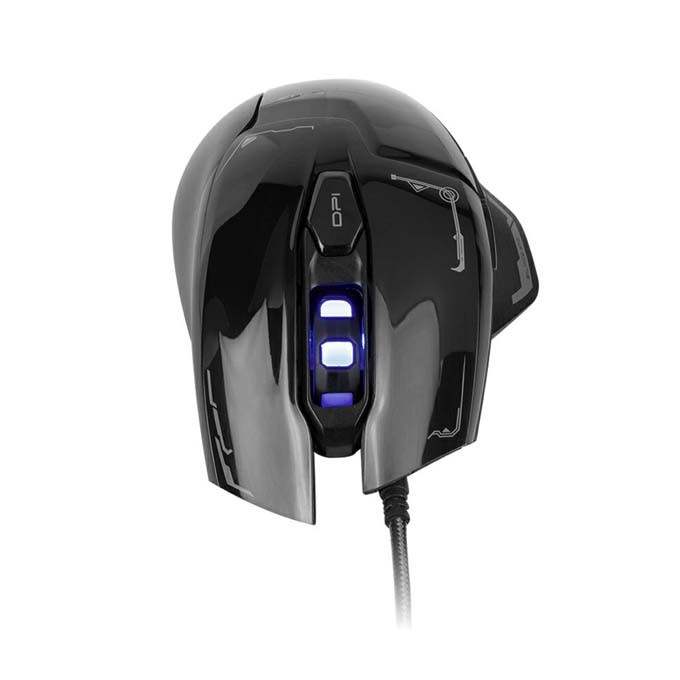 Mysz przewodowa, E-blue Mazer, czarna, optyczna, 2500DPI