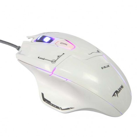Mysz przewodowa, E-blue Mazer, biała, optyczna, 2500DPI Mysz przewodowa, E-blue Mazer, biała, optyczna, 2500DPI