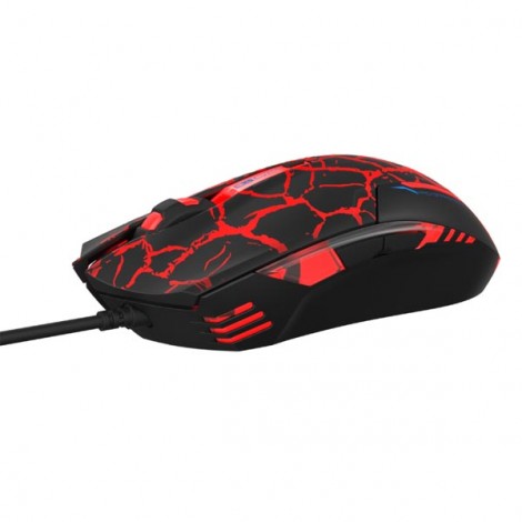 Mysz przewodowa, E-blue Cobra, czarno-czerwona, optyczna, 2500DPI, e-box Mysz przewodowa, E-blue Cobra, czarno-czerwona, optyczna, 2500DPI, e-box