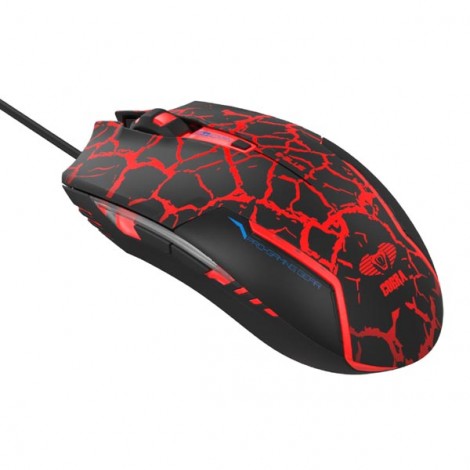 Mysz przewodowa, E-blue Cobra, czarno-czerwona, optyczna, 2500DPI, e-box Mysz przewodowa, E-blue Cobra, czarno-czerwona, optyczna, 2500DPI, e-box