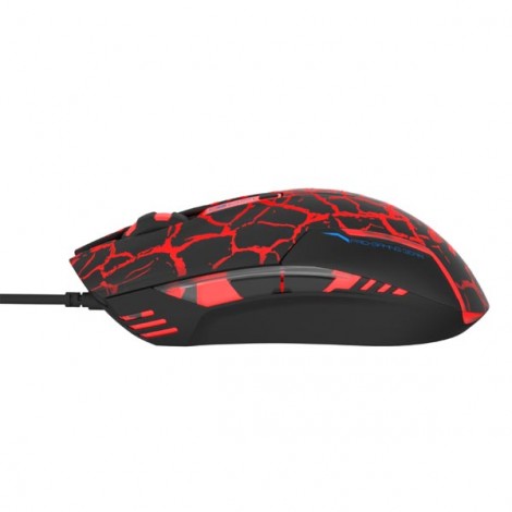 Mysz przewodowa, E-blue Cobra, czarno-czerwona, optyczna, 2500DPI, e-box Mysz przewodowa, E-blue Cobra, czarno-czerwona, optyczna, 2500DPI, e-box