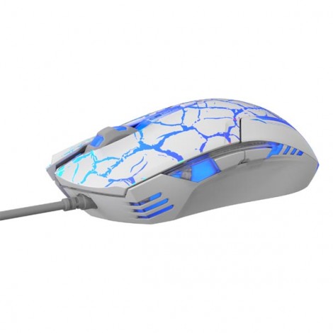 Mysz przewodowa, E-blue Cobra, biało-niebieska, optyczna, 2500DPI, e-box Mysz przewodowa, E-blue Cobra, biało-niebieska, optyczna, 2500DPI, e-box