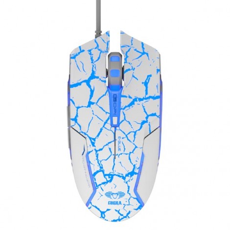 Mysz przewodowa, E-blue Cobra, biało-niebieska, optyczna, 2500DPI, e-box Mysz przewodowa, E-blue Cobra, biało-niebieska, optyczna, 2500DPI, e-box