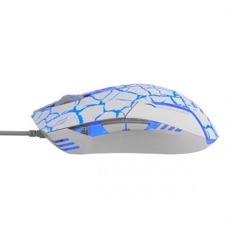 Mysz przewodowa, E-blue Cobra, biało-niebieska, optyczna, 2500DPI, e-box Mysz przewodowa, E-blue Cobra, biało-niebieska, optyczna, 2500DPI, e-box