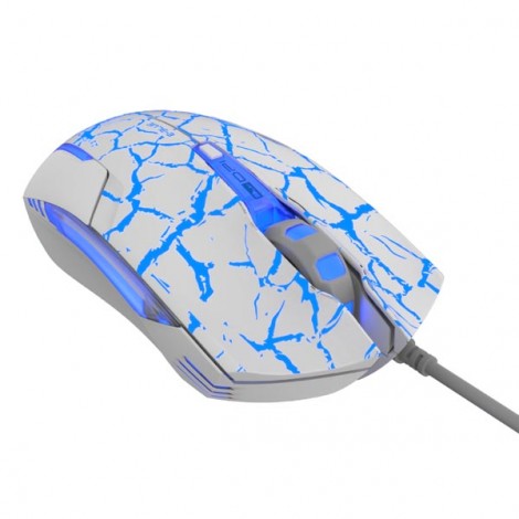 Mysz przewodowa, E-blue Cobra, biało-niebieska, optyczna, 2500DPI, e-box Mysz przewodowa, E-blue Cobra, biało-niebieska, optyczna, 2500DPI, e-box