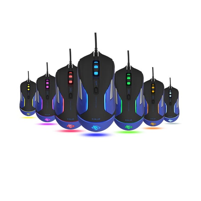 Mysz przewodowa, E-blue Auroza Gaming V2, czarna, optyczna, 5000DPI, e-box