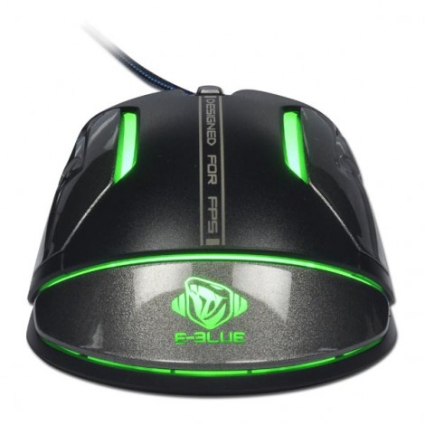 Mysz przewodowa, E-blue Auroza FPS, czarna, laserowa, 8200DPI