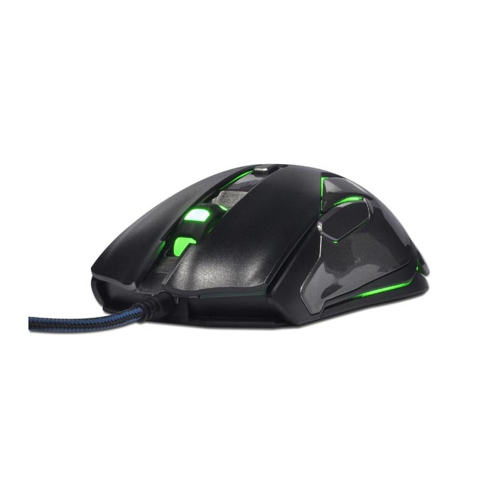 Mysz przewodowa, E-blue Auroza FPS, czarna, laserowa, 8200DPI