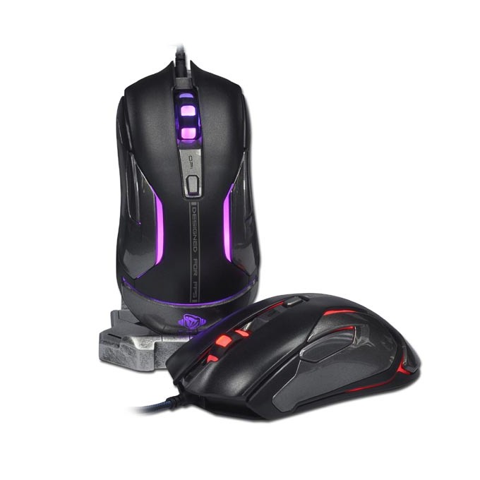 Mysz przewodowa, E-blue Auroza FPS, czarna, laserowa, 8200DPI