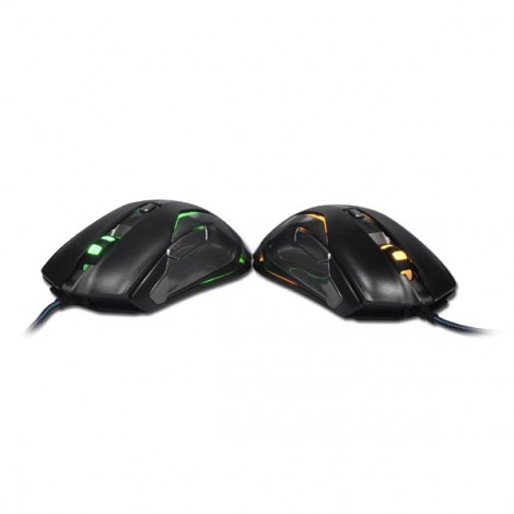 Mysz przewodowa, E-blue Auroza FPS, czarna, laserowa, 8200DPI