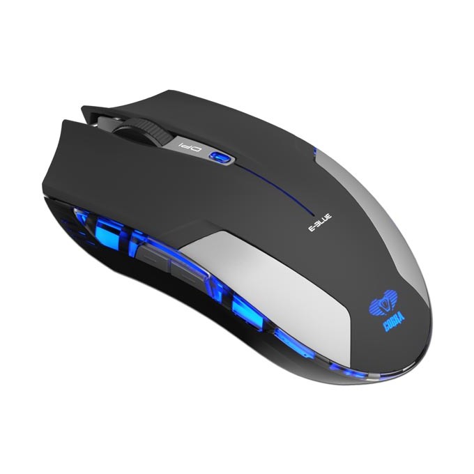 Mysz bezprzewodowa, E-blue Cobra Jr., czarna, optyczna, 1750DPI