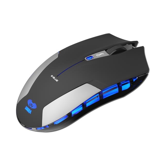 Mysz bezprzewodowa, E-blue Cobra Jr., czarna, optyczna, 1750DPI