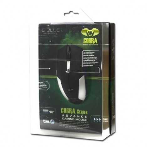 Mysz bezprzewodowa, E-blue Cobra Jr., czarna, optyczna, 1750DPI